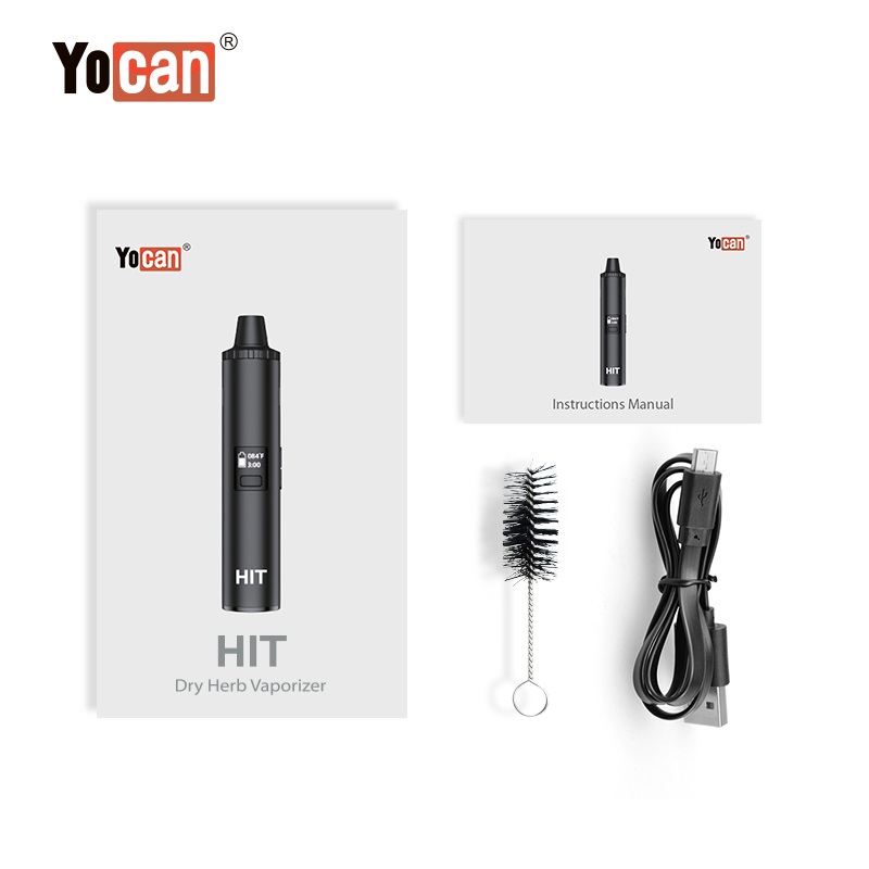 Vaping Area - Yoscan-乾いた草のための電子タバコのキット,元の仕事のためのペン付きのペンタイプC,1400mAhのセラミック加熱チャンバー,xmaxベーン,エリープペン