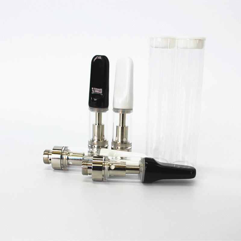 Vape Coil Replacement - ガラス製の厚いオイルベースのボックス,510スレッド用のセラミック抵抗器を備えたガラス製の電子タバコカートリッジ,Th205,th210,5個に適しています