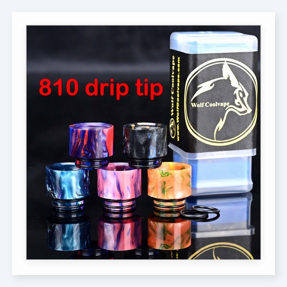 Wolfcoolvape 810 ドリップチップ - RDA - Drip Tip Resin のレビューと価格