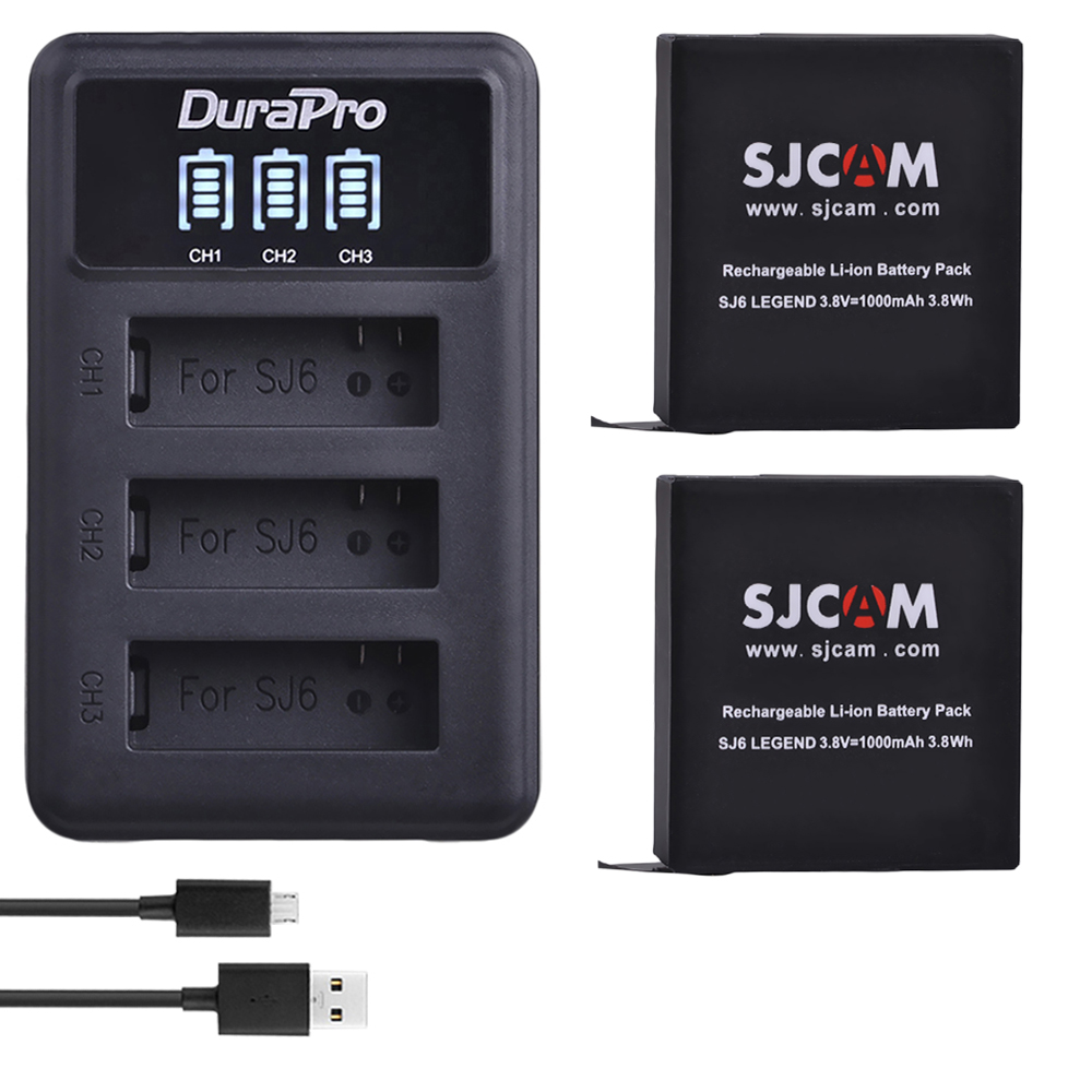 Sjcam sj6凡例スポーツカメラバッテリー、USB充電器 - Shure Mic Mv7 のレビューと価格