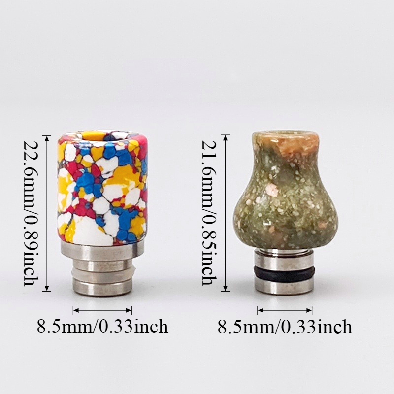 1 ピース 510 ドリップチップステンレス鋼樹脂模造翡翠タ - Drip Tip Resin のレビューと価格
