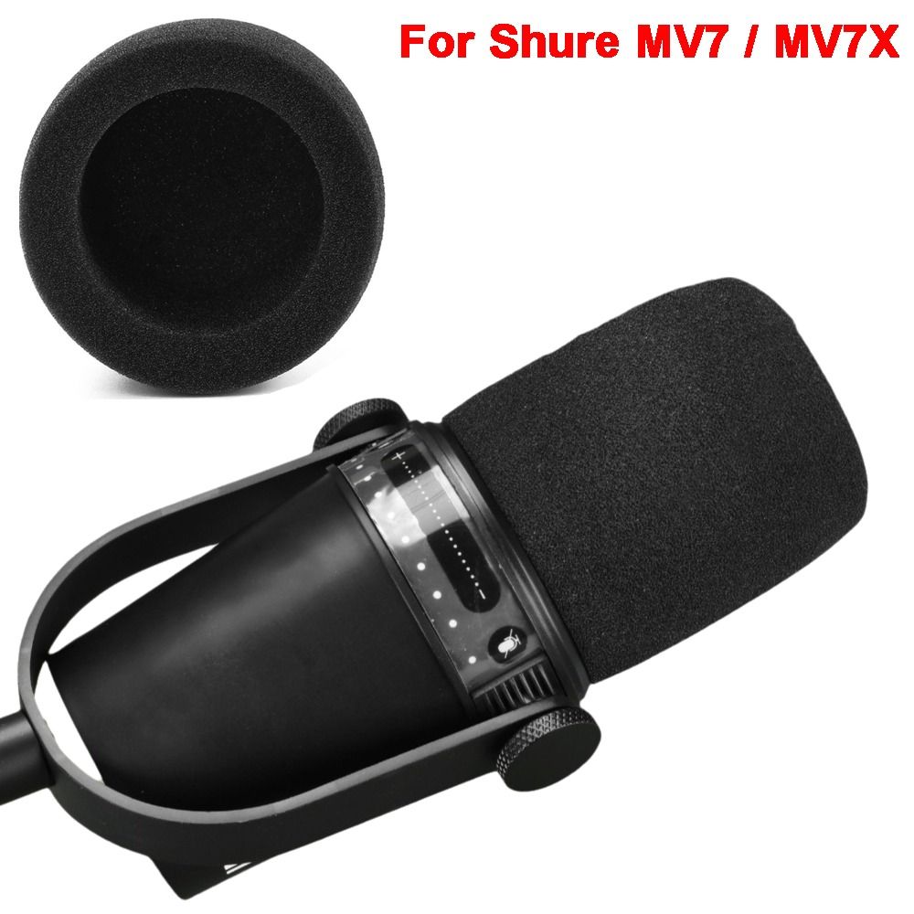 交換用マイクウィンドスクリーンカバー 植毛スポンジフォーム  - Shure Mic Mv7 のレビューと価格