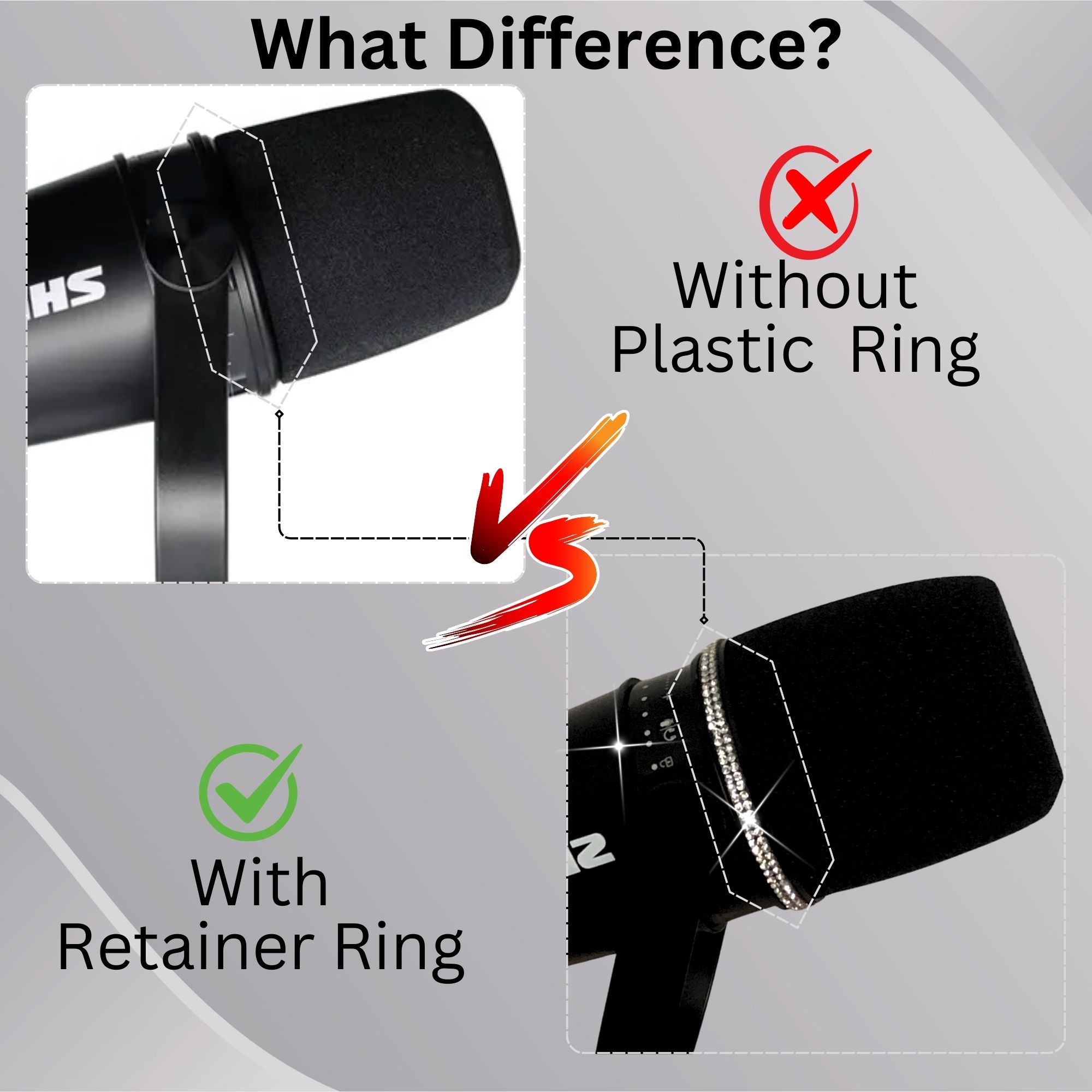 Shining MV7 ポップフィルター Shure MV7 - Shure Mic Mv7 のレビューと価格