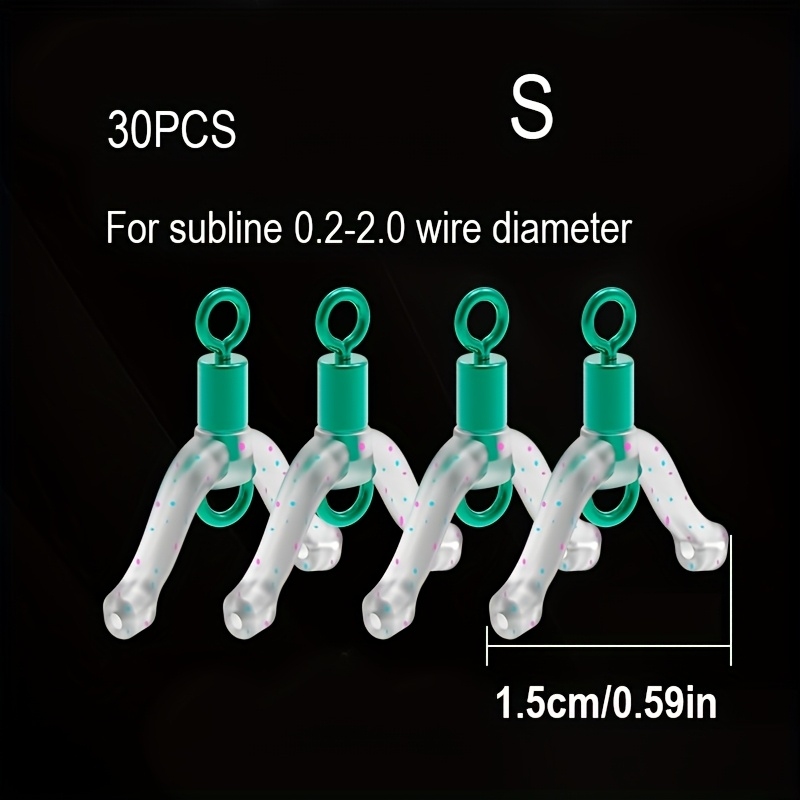 30個入り、フィギュア8型スペースビーンダブルフック釣り糸Y - Vape Band Silicone のレビューと価格